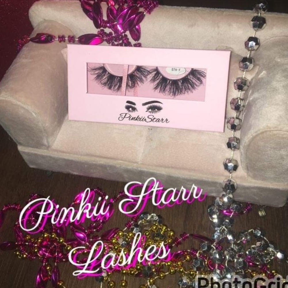 Mink eyelashes it’s my new brand PinkiiStarr’s Lashes  style